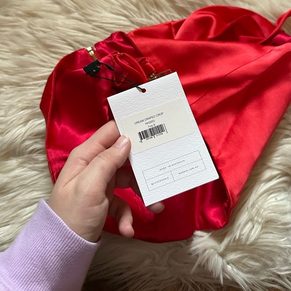 NOOKIE Dream Draped Crop In Fire - Picture 4 of 4